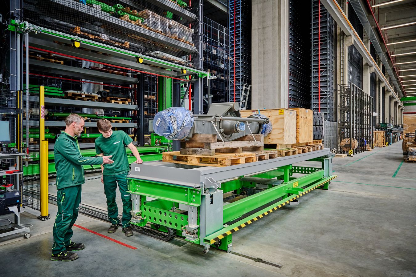 Sennebogen machinery at a plant